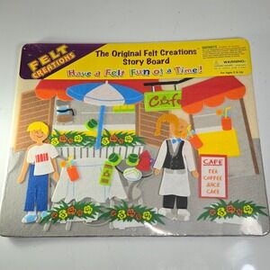 Felt Creations‎ The Original Story Board Cafe Scene Interactive Play Set
